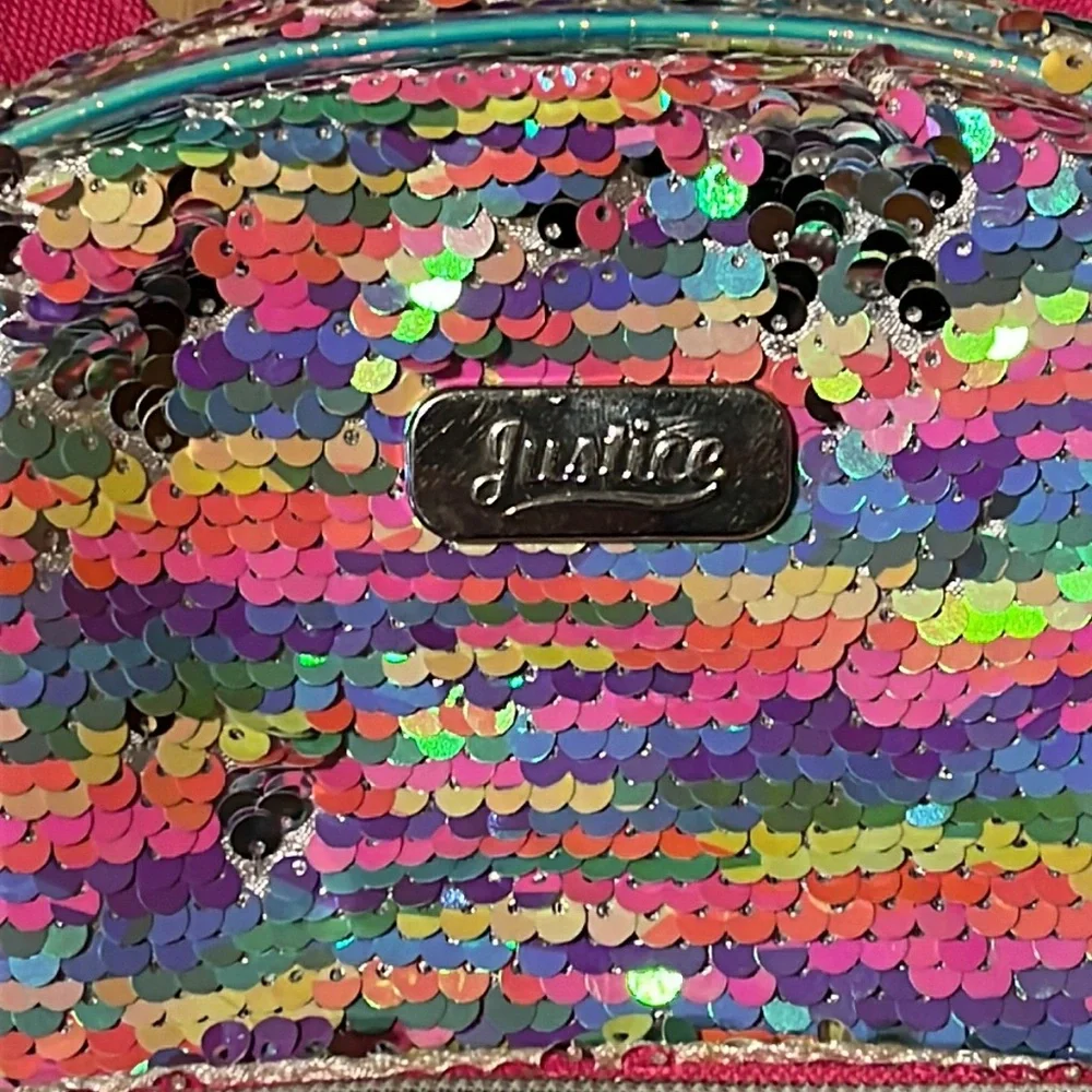 Justice Mini Flip Sequin H Backpack